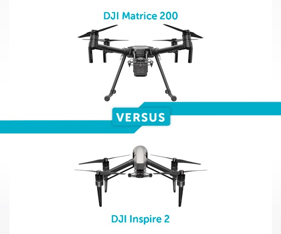 DJI Matrice 200 vs DJI Inspire 2